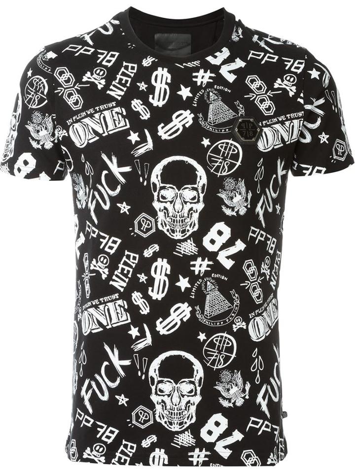 Philipp Plein 'poker' T-shirtround N