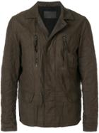 All Saints Creased Zipped Jacket - Brown