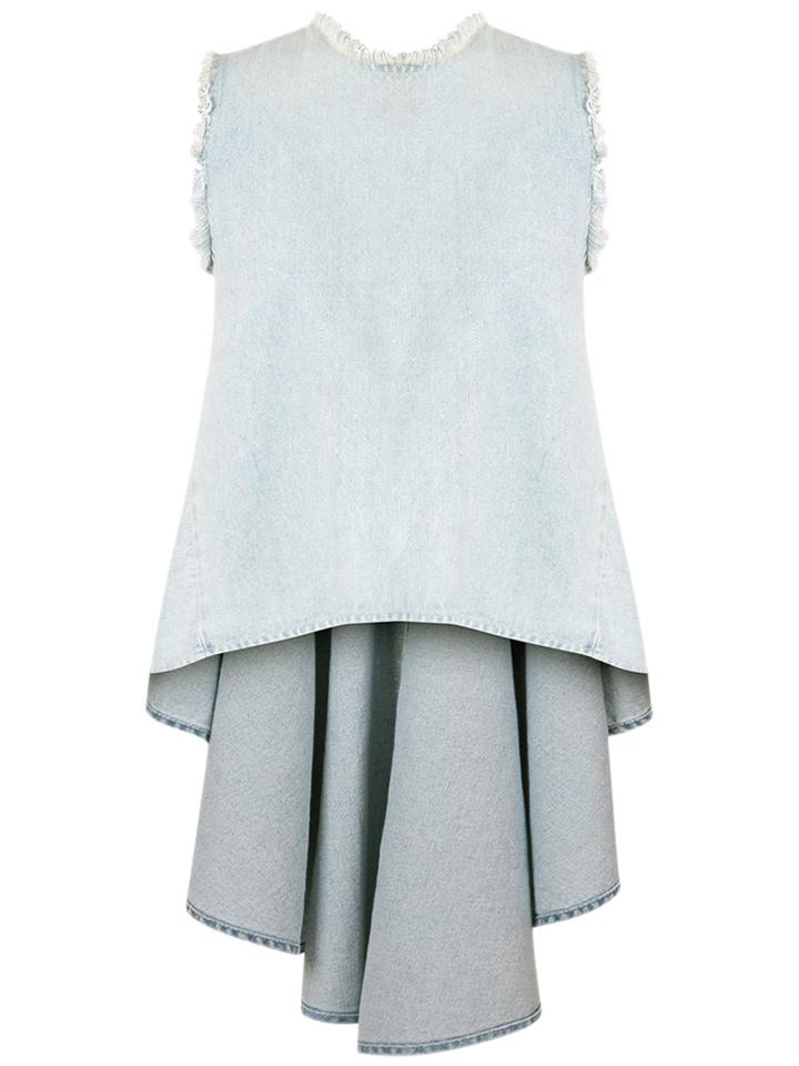 Lilly Sarti - Asymmetric Top - Women - Cotton - 38, Blue, Cotton