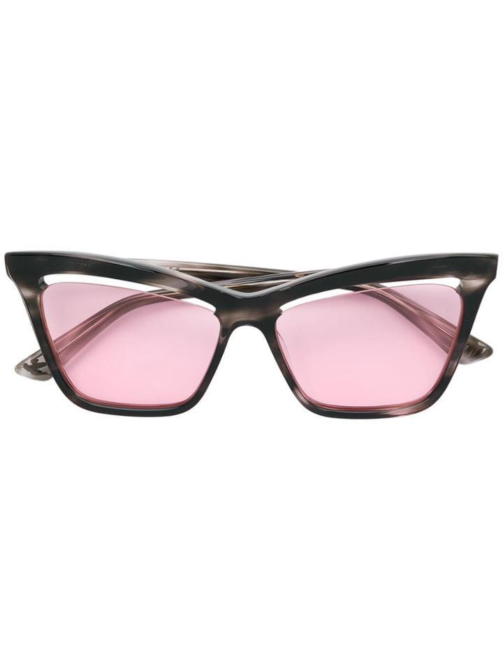Mcq By Alexander Mcqueen Eyewear Cutaway Lens Cat Eye Sunglasses -