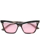 Mcq By Alexander Mcqueen Eyewear Cutaway Lens Cat Eye Sunglasses -