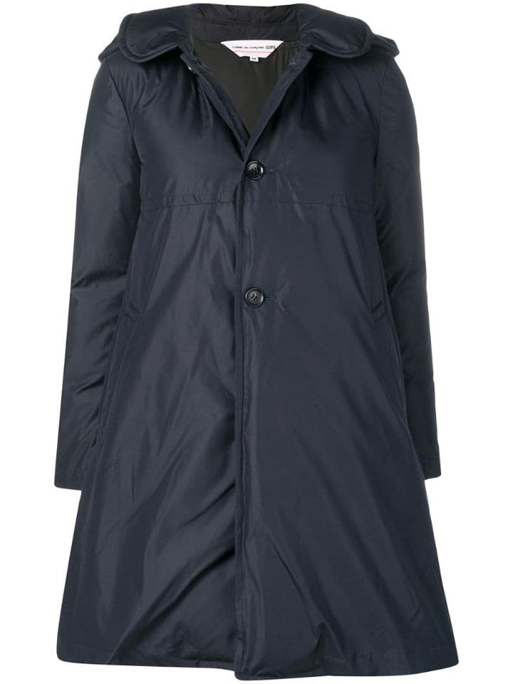 Comme Des Garçons Girl A-line Padded Coat - Blue