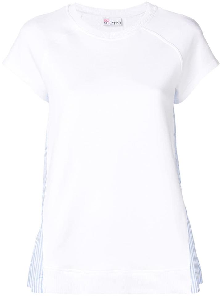 Red Valentino Striped Back Top - Blue