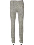 Ermanno Scervino Plaid Print Skinny Trousers - Grey