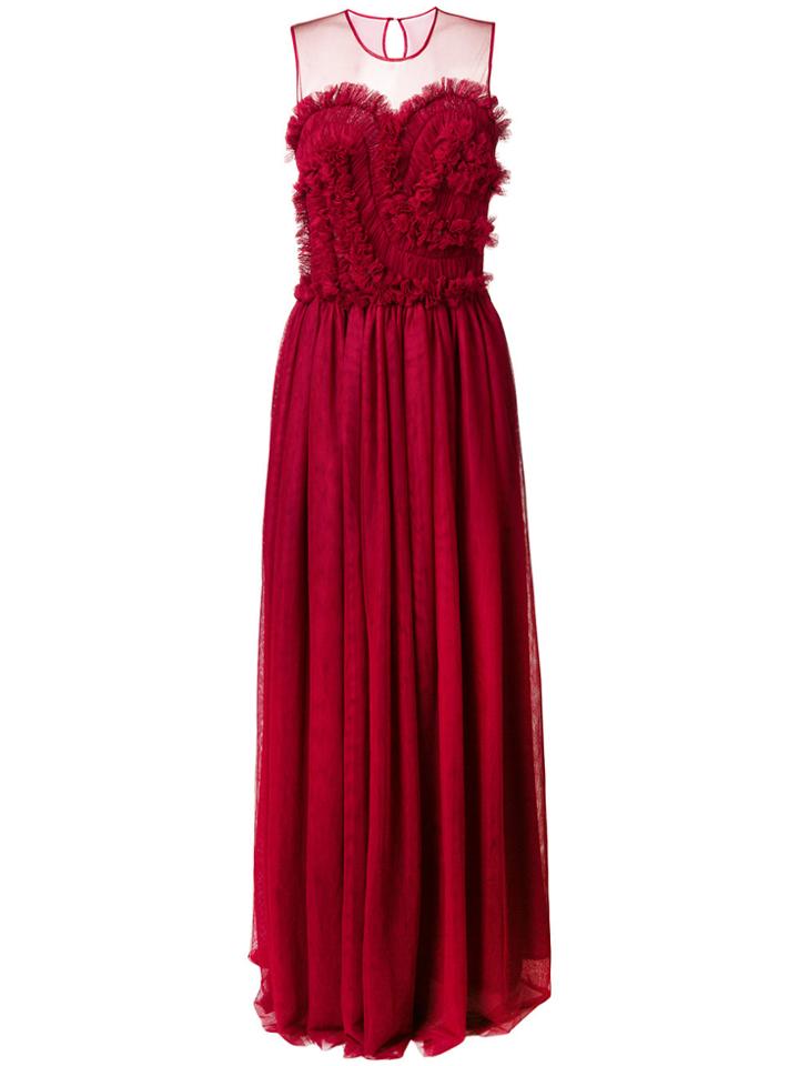 P.a.r.o.s.h. Sleeveless Flared Maxi Dress
