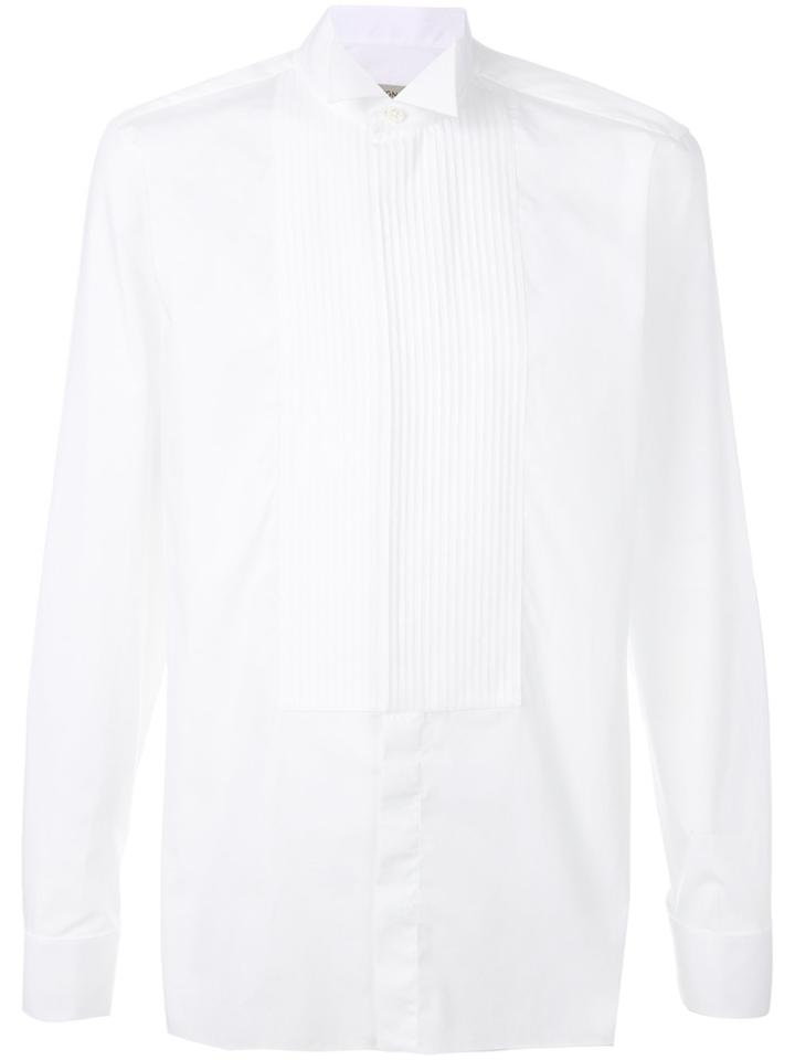 Z Zegna Front Placket Shirt - White