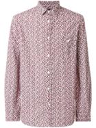 Paura Floral Print Shirt - Pink & Purple
