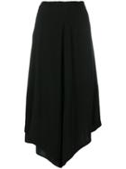 Y's Asymmetric Hem Skirt - Black