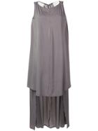 Sartorial Monk High-low Hem Dress - Grey