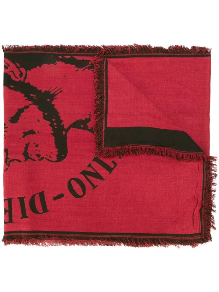 Diesel 'indian' Scarf, Adult Unisex, Red, Viscose