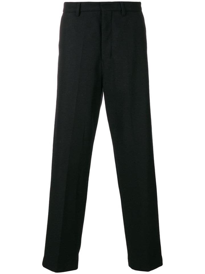 Ami Paris Wide Fit Trousers - Black