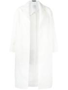 Paul Smith - Oversized Floral Coat - Women - Cotton/polyester/wool - 38, Women's, White, Cotton/polyester/wool