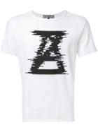 Anrealage 'noise' Logo T-shirt, Men's, Size: 46, White, Cotton