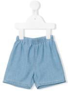 Knot - Chambray Shorts - Kids - Cotton - 1 Mth, Blue