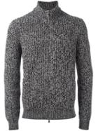 Brunello Cucinelli Cashmere Zipped Cardigan, Men's, Size: 52, Grey, Cashmere