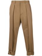 Marni - Cuffed Chino Trousers - Men - Cotton - 50, Brown, Cotton