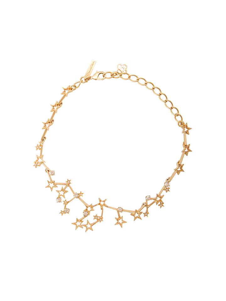 Oscar De La Renta Crystal Constellation Necklace - Metallic