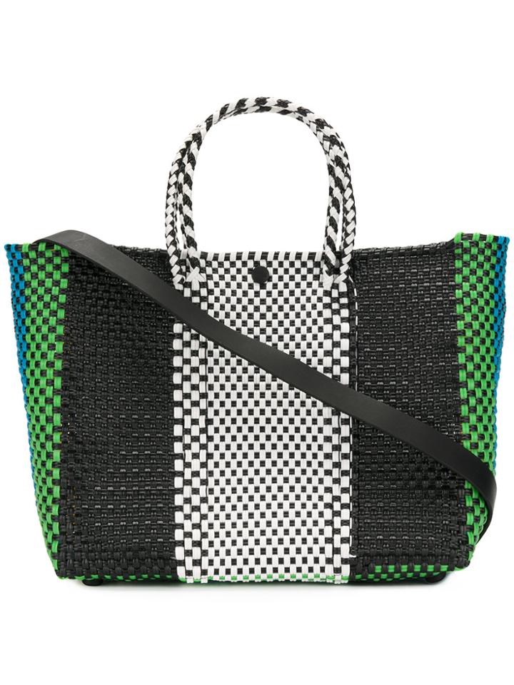 Truss Nyc Striped Small Tote - Multicolour