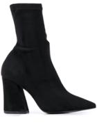 Pollini Sock-style Ankle Boots - Black