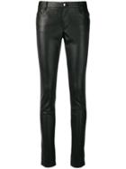 Liu Jo Skinny Faux Leather Trousers - Black