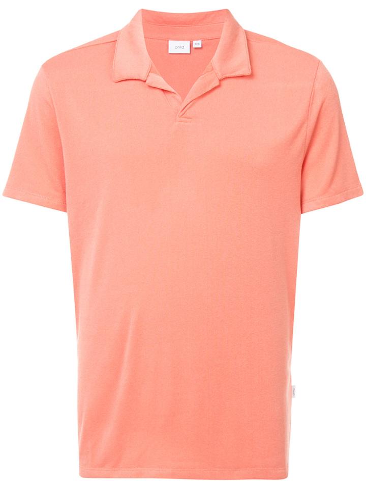 Onia Shaun Polo Shirt - Yellow & Orange