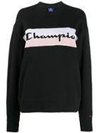 Champion Printed Logo Sweatshirt - Black