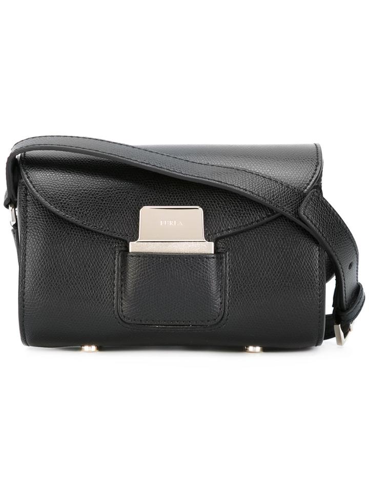 Furla Small 'amazone' Crossbody Bag - Black