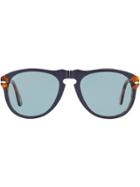 Persol Aviator Style Sunglasses - Blue