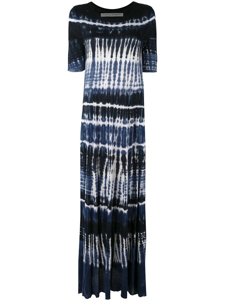 Raquel Allegra - Tie-dye Maxi Dress - Women - Rayon - 0, Blue, Rayon