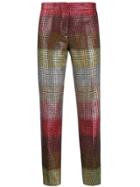 Marco De Vincenzo Houndstooth Slim-fit Trousers - Red