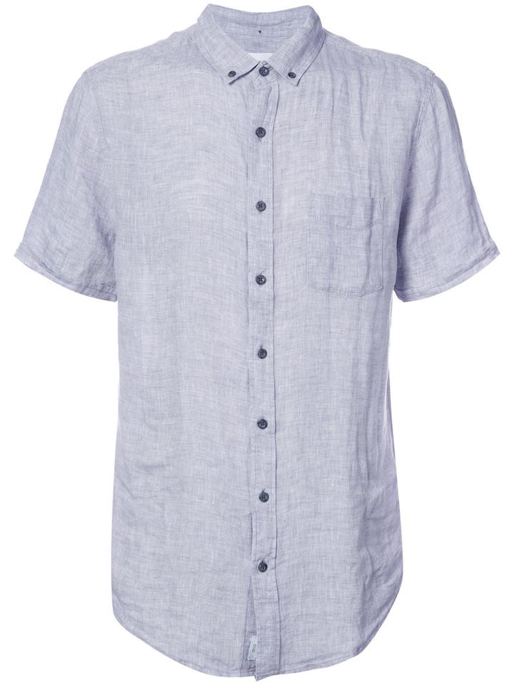 Onia - Abe Shirt - Men - Linen/flax - S, Grey, Linen/flax