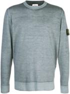 Stone Island Signature Sleeve Insignia Jumper - Blue