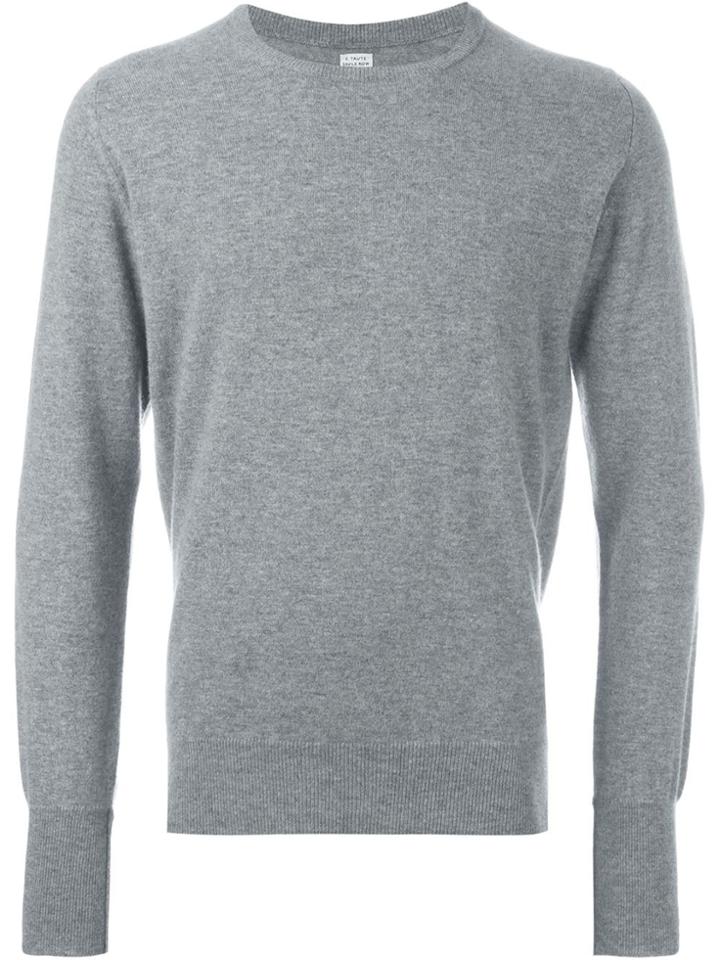 E. Tautz Cashmere Crew Neck Jumper - Grey