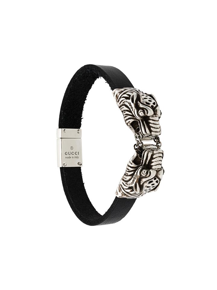 Gucci Tiger Head Bracelet - Black