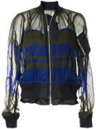 Sacai Sheer Bomber Jacket - Green