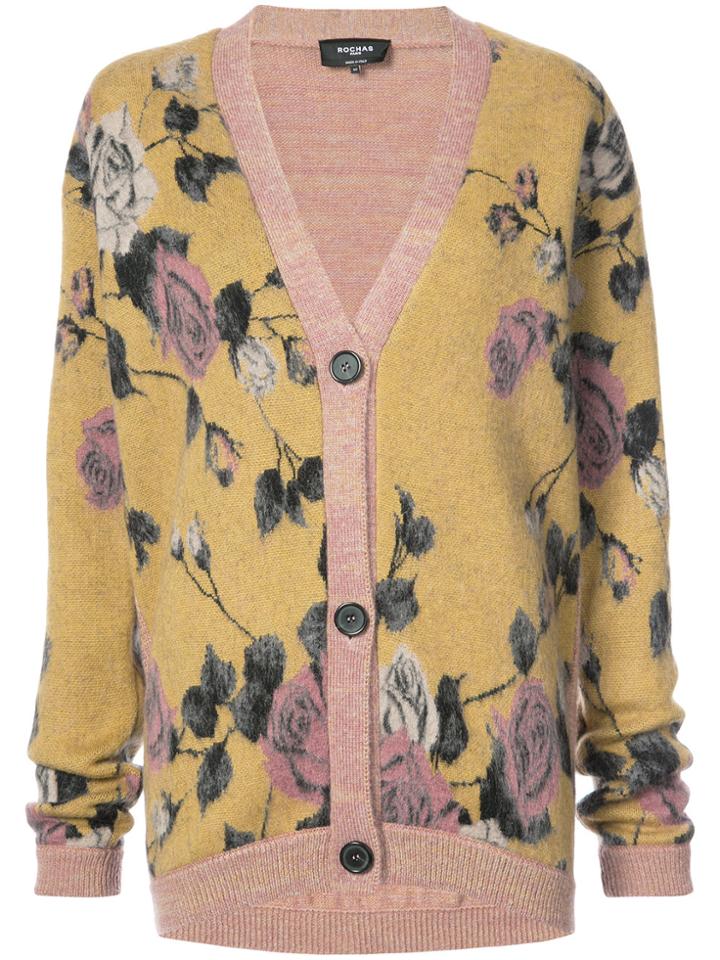 Rochas Floral Cardigan - Multicolour