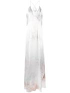 Galvan Tie-dye Dress, Women's, Size: 36, Pink/purple, Silk/triacetate/polyester