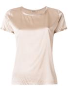 Blanca Metallic Short-sleeve Top - Neutrals