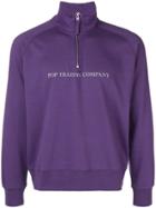 Pop Trading International Logo Printed Sweatshirt - Purple