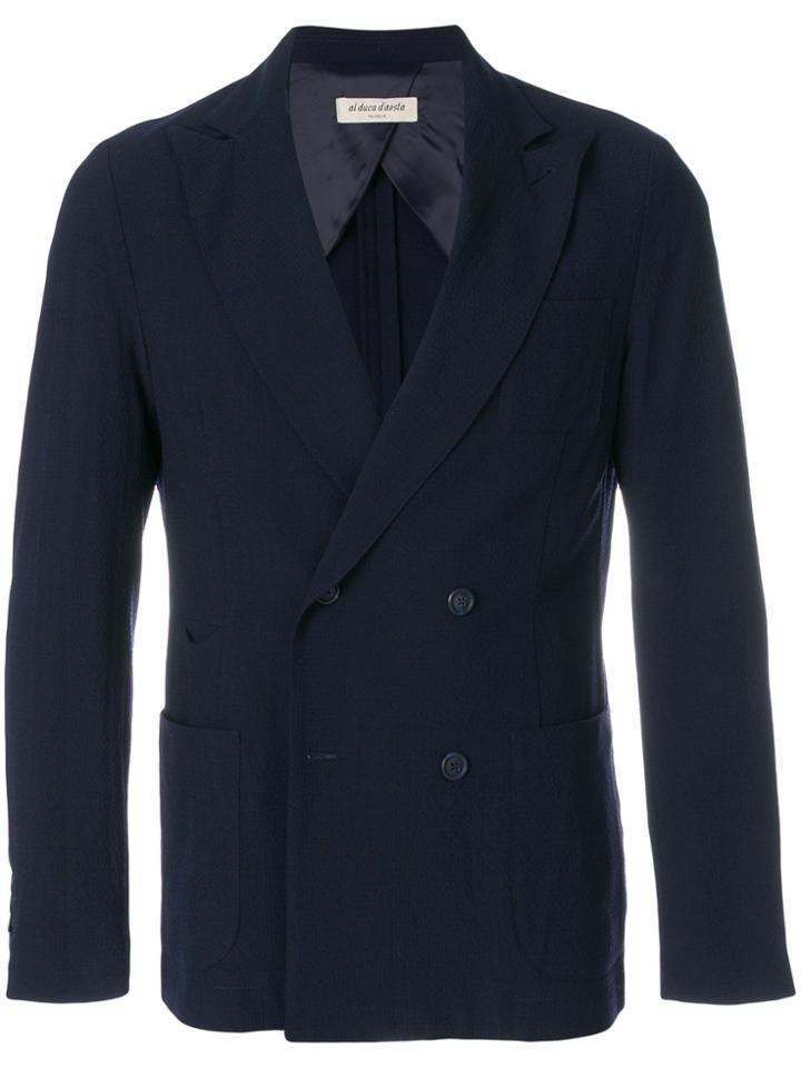 Al Duca D'aosta 1902 Notched Double-breasted Blazer - Blue