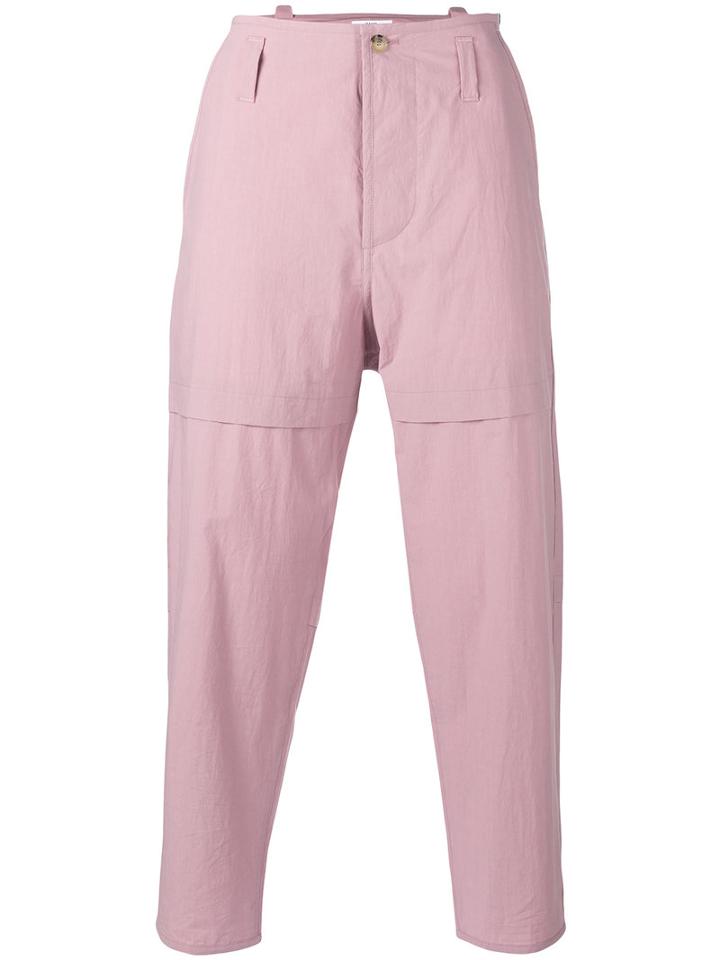 Oamc Combat Trousers, Men's, Size: 34, Pink/purple, Cotton
