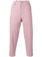 Oamc Combat Trousers, Men's, Size: 34, Pink/purple, Cotton