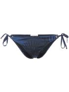 Fleur Du Mal Tie Side Bikini Bottom - Blue