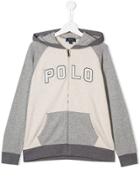Ralph Lauren Kids Logo Hooded Jacket - Grey