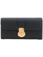 Burberry Trench Leather Continental Wallet - Black