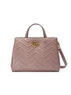 Gucci Gg Marmont Matelassé Top Handle - Nude & Neutrals
