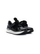 Simonetta Teen Bow Detail Sneakers - Black
