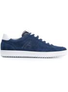 Hogan Perforated Logo Sneakers, Men's, Size: 10, Blue, Suede/leather/rubber