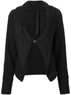 Forme D'expression One Button Cardigan - Black