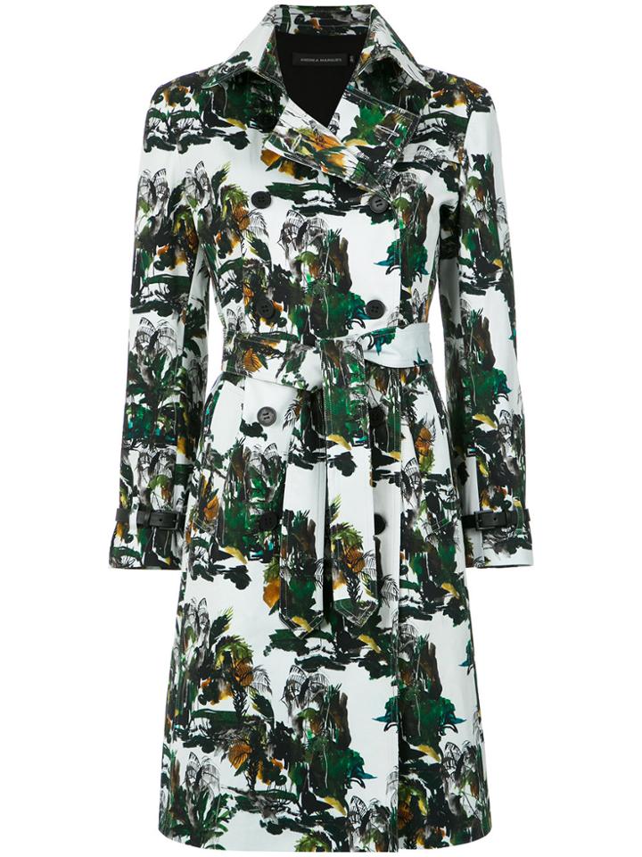 Andrea Marques Printed Trenchcoat - Unavailable